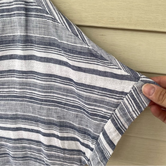 Artisan NY Striped Linen Top Size M - Picture 5 of 6